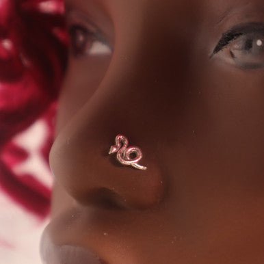 cute Curl Snake Nose Stud Ring Piercing Jewelry - YoniDa'PunaniNose Stud