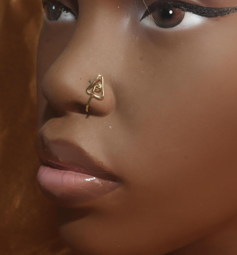 Cute Dainty Triangle Wire African Nose Cuff - YoniDa&