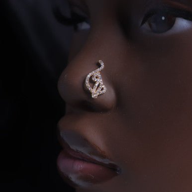 CUTE Y2K 2000 Cubic Zirconia Nose Ring Stud - YoniDa'PunaniNose Stud