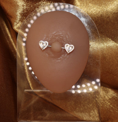 Multi Color Lanaisia Heart Nipple Rings Body Piercing Jewelry - YoniDa'PunaniNipple Rings