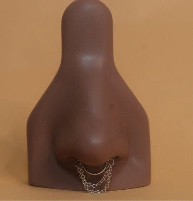 Da Chain Septum Clicker Nose Ring Piercing Jewelry - YoniDa'PunaniSEPTUM
