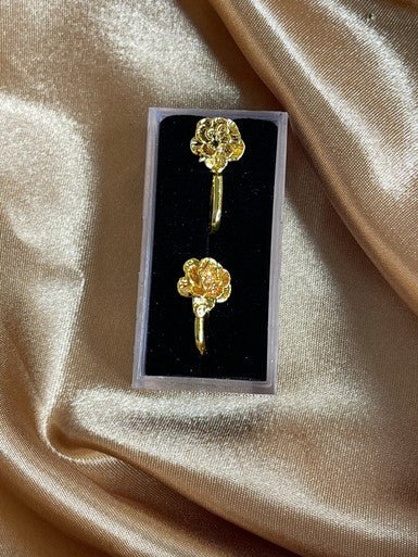 Gold Vintage Color Daisy Flower Nose Cuff Clip-On Jewelry - YoniDa'PunaniNose Cuff