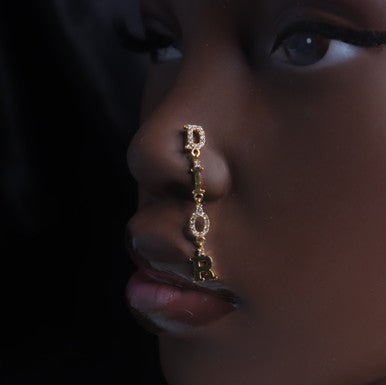 Dangle Big D Long Nose Stud Piercing Jewelry - YoniDa&
