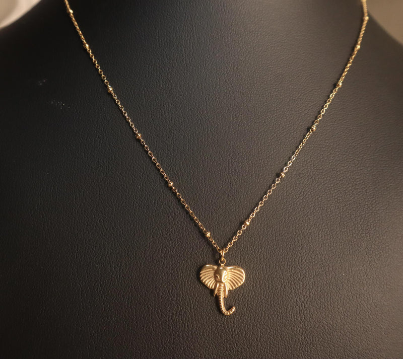 Elephant dainty Gold Silver necklace Jewelry - YoniDa&
