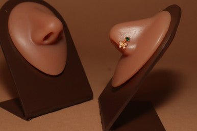 Elusive Dangle Butterfly Gems Nose Stud Ring Piercing - YoniDa'PunaniNose Stud