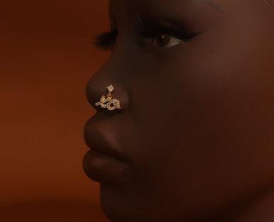 Xo Gem Nose Stud Piercing Jewelry - YoniDa'PunaniNose Stud