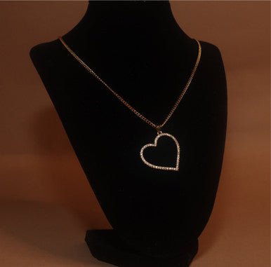 Stainless Steel Dangling Gold Heart Necklace Jewelry For Women - YoniDa&