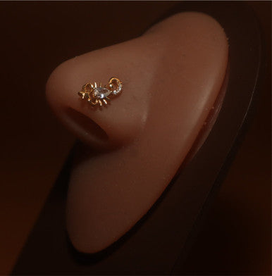 Scorpio Gem Nose Stud Piercing Jewelry - YoniDa&