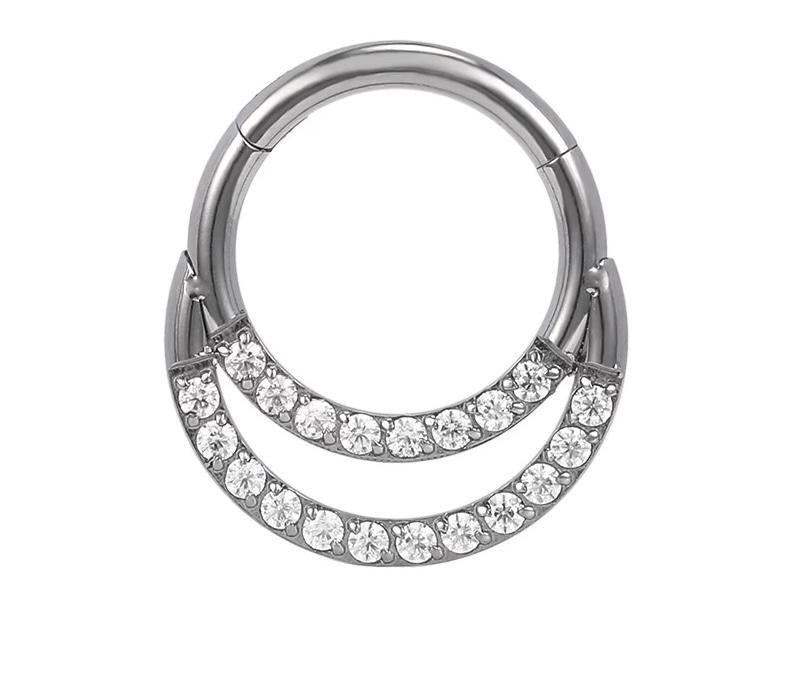 G23 titanium 20g Hinged Segment septum clicker - YoniDa'PunaniSEPTUM