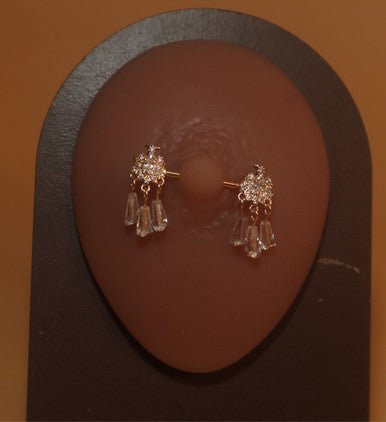 Dangle Chandelier Nipple Rings Body Piercing Jewelry - YoniDa'PunaniNipple Rings