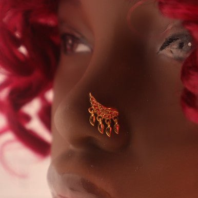Half Wing Dangle Nose Stud Ring Piercing Jewelry - YoniDa'PunaniNose Stud