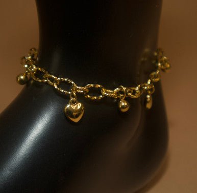 Heart drop anklet - YoniDa'Punani