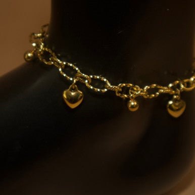 Heart drop anklet - YoniDa'Punani