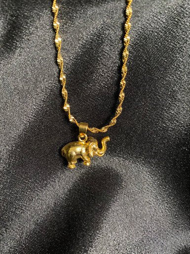 Luck Symbol Elephant Necklace Pendant Jewelry Gift - YoniDa'PunaniNecklace