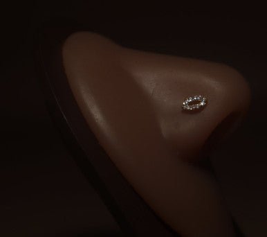 Cubic Zirconia Lips Nose Stud Ring Piercing Jewelry - YoniDa'Punaninose stud