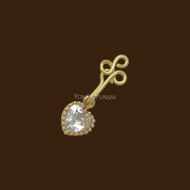 Neicy Gold Cubic Zircon Gem Nose Cuff Jewelry - YoniDa'PunaniNose Cuff