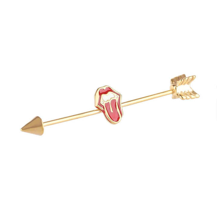 New Sexy Stick Tongue Industrial Barbell Body Piercing - YoniDa'Punani