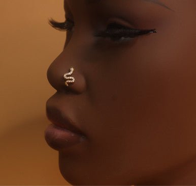 Ophidian Nose Stud Piercing Jewelry - YoniDa'PunaniNose Stud
