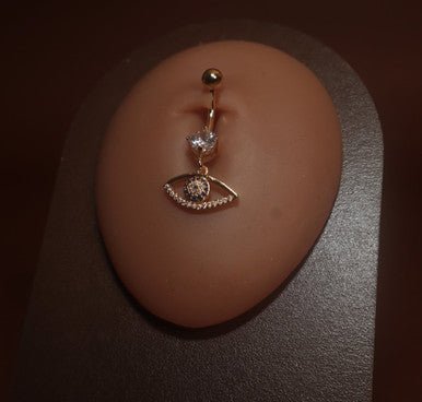 Dangling Evil Eye Navel Belly Button For Bringing Good Luck - YoniDa'PunaniBelly Button
