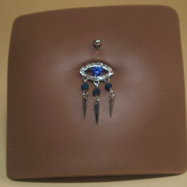 Evil Eye Belly Button Ring Body Piercing Jewelry - YoniDa'PunaniBelly Button