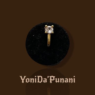 Gold Cubic Zircon Nose Clip-On Ring Jewelry - YoniDa'PunaniNose Cuff