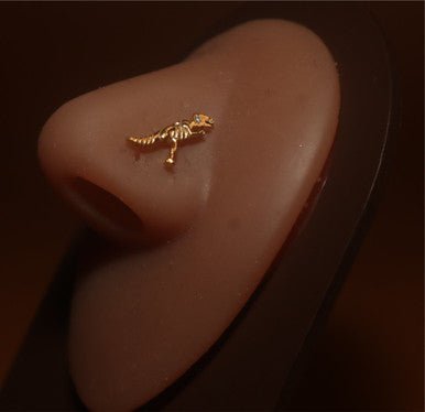 Dinosaur Nose Stud Ring Piercing Jewelry - YoniDa'PunaniNose Stud