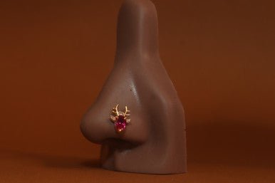 Reindeer Nose Stud Piercing Jewelry - YoniDa'PunaniNose Stud