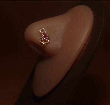 Scorpio Gem Nose Stud Piercing Jewelry - YoniDa'Punaninose stud