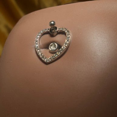 Shai Heart Drop Navel belly button - YoniDa'PunaniBelly Button
