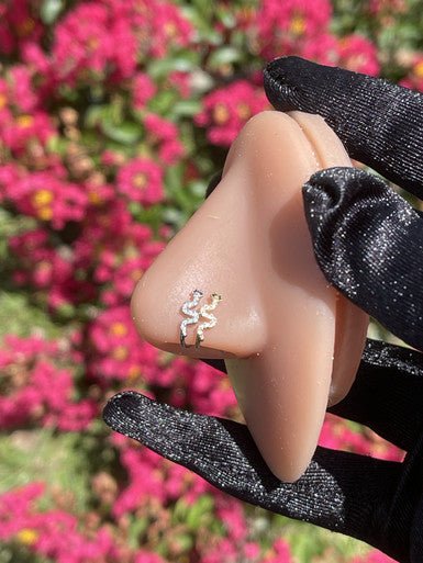 Cubic Zircon Snake Nose Clip-On Jewelry - YoniDa'PunaniNose Cuff