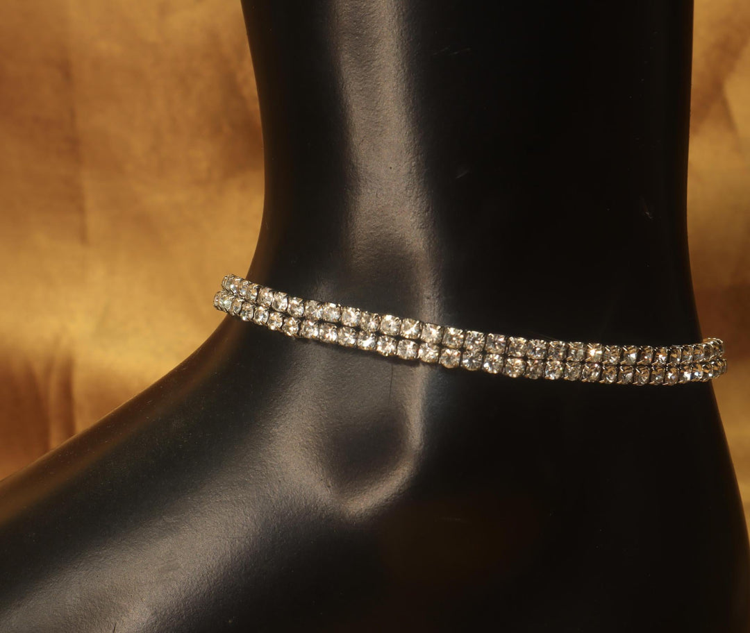 Sparkling Rhinestone Anklet - YoniDa'Punani