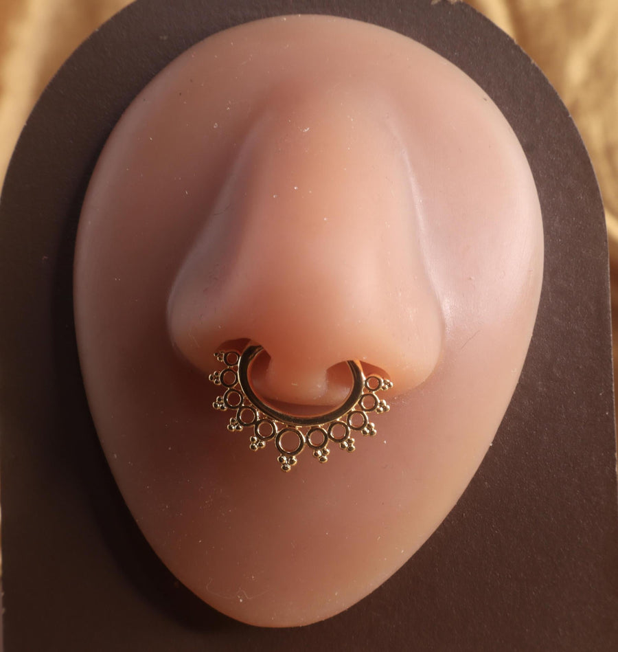 Spike Septum Clicker Nose Hoop Piercing Jewelry - YoniDa'Punani