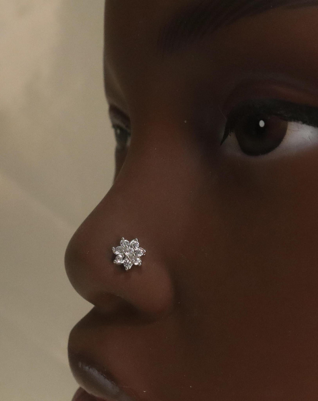 Spiral Flower Nose Stud Gem Piercing - YoniDa'Punani