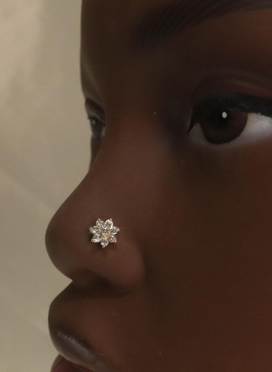 Spiral Flower Nose Stud Gem Piercing - YoniDa'Punani