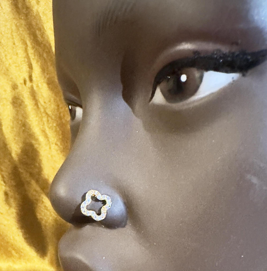 Square Loop Four Nose Stud Jewelry - YoniDa'Punani