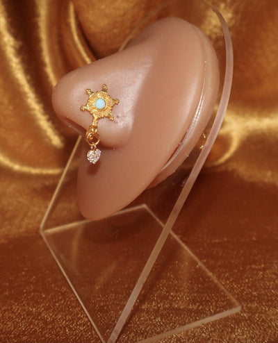 Star Dangle Heart Nose Cuff Jewelry - YoniDa'Punani