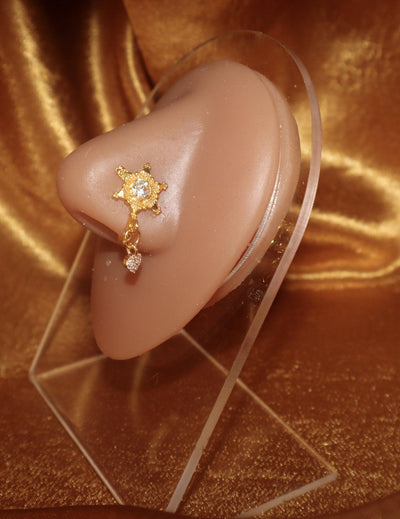 Star Dangle Heart Nose Cuff Jewelry - YoniDa'Punani