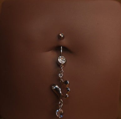Steel plus size half butterfly wing navel - YoniDa&