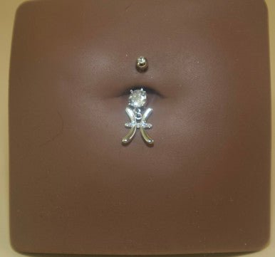 Steel Dangling Zodiac Sign Navel Belly Button Ring Body Piercing Jewelry - YoniDa'PunaniBelly Button