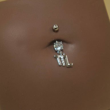 Steel Dangling Zodiac Sign Navel Belly Button Ring Body Piercing Jewelry - YoniDa'PunaniBelly Button