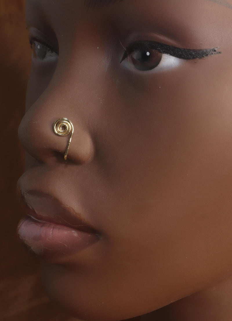 Swirl Loop Handmade Nose Cuff Jewelry - YoniDa&