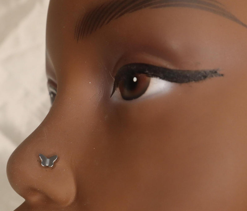 Tiny Dainty Pretty Butterfly Nose Stud Piercing - YoniDa&