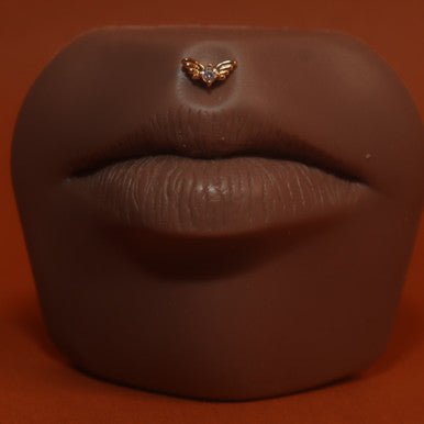 Tiny heart wing lip piercing Jewelry - YoniDa'PunaniLip Piercing