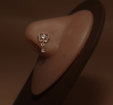 Twilight Nose Stud Dangle Gem Stud - YoniDa'PunaniNose Stud