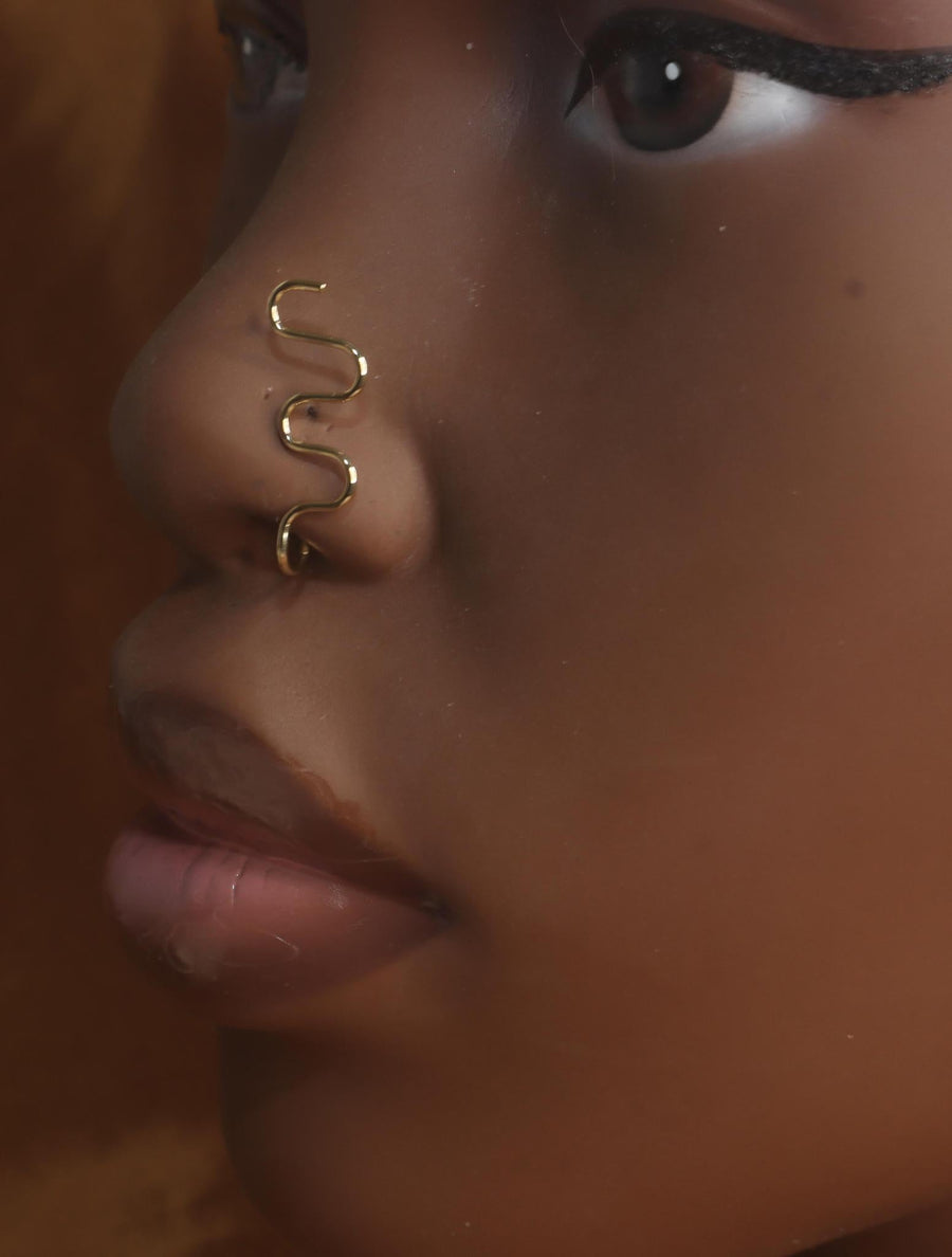 Wide Handmade S Nose Cuff Fit Jewelry - YoniDa'Punani