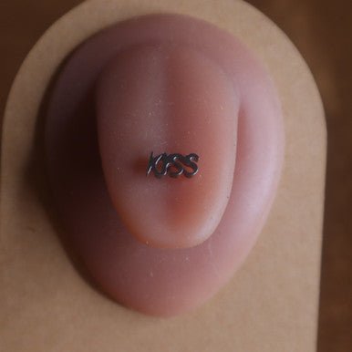 Word Kiss Tongue Ring Body Piercing Jewelry - YoniDa&
