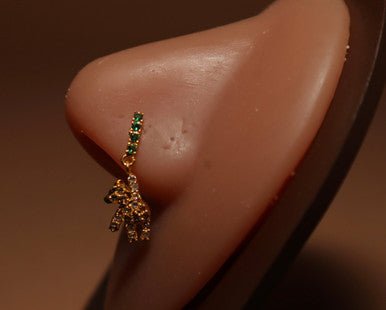 Yogi Zirconia Gemstones Nose Stud - YoniDa&