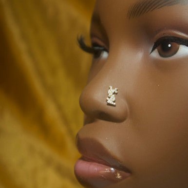 Ysl Nose Stud Ring Piercing Jewelry - YoniDa&