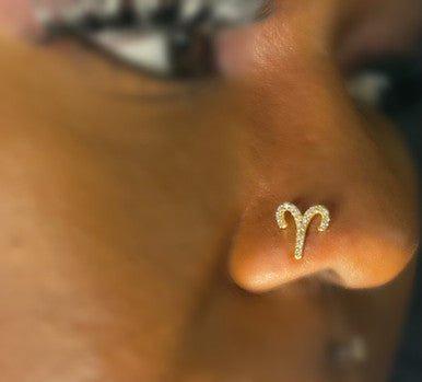 Zodiac Sign Nose Stud Piercing Jewelry - YoniDa'PunaniNose Stud